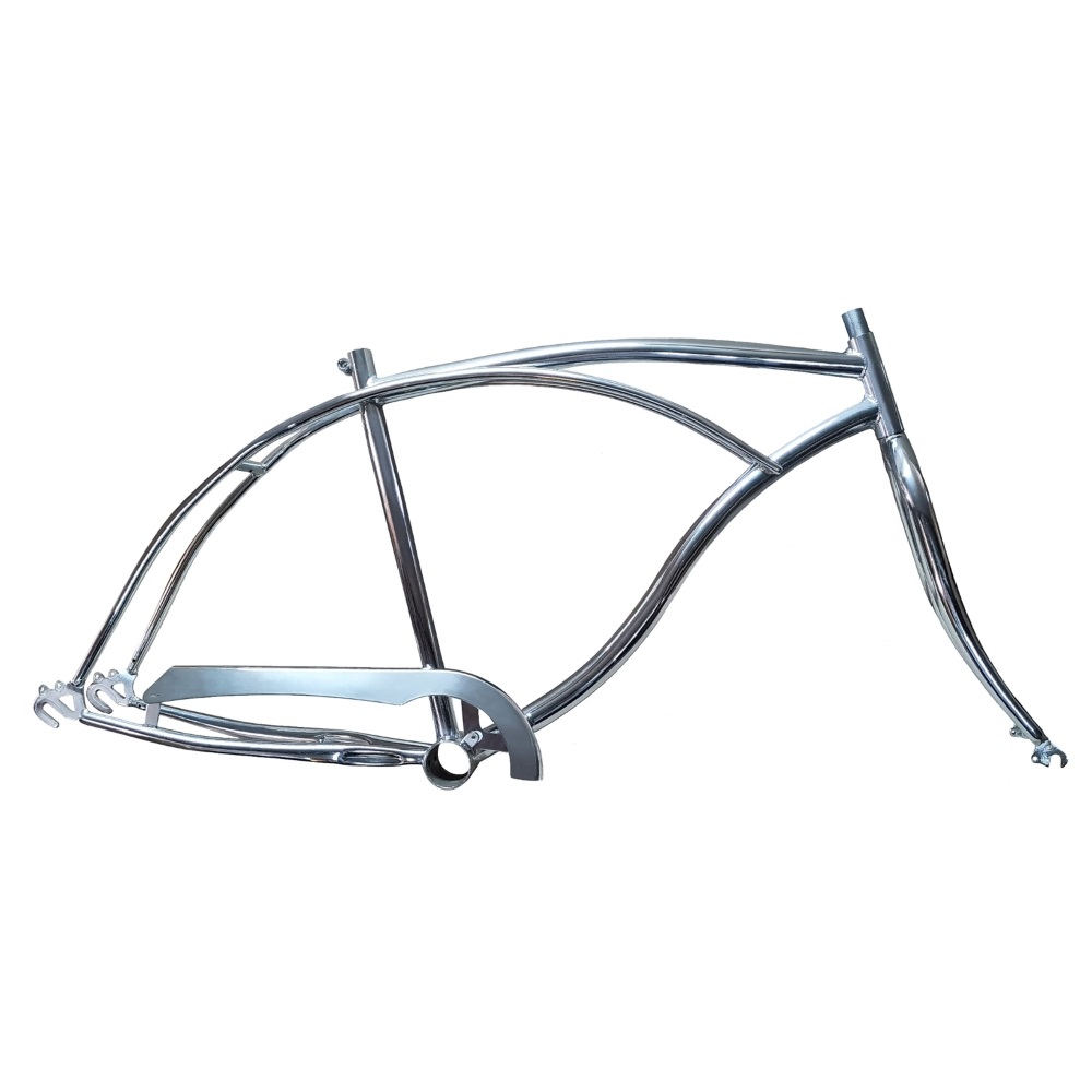 Cuadro y Horq. Playero 26" Cromado Soldado a Tig 19"