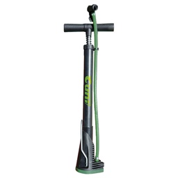 [6328] Inflador de Pie "Tifon" Valvula Presta/Schrader. Base Plegable. 145 Psi, Altura 49 cm. Presentacion en Blister - Cuni