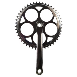 [10971] Plato y Palanca Simple 46 Dientes - 170 mm para Eje Punta Cuadrada - Cromado